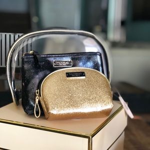 Victoria’s Secret Gold Glitter trio (3 set) bags
